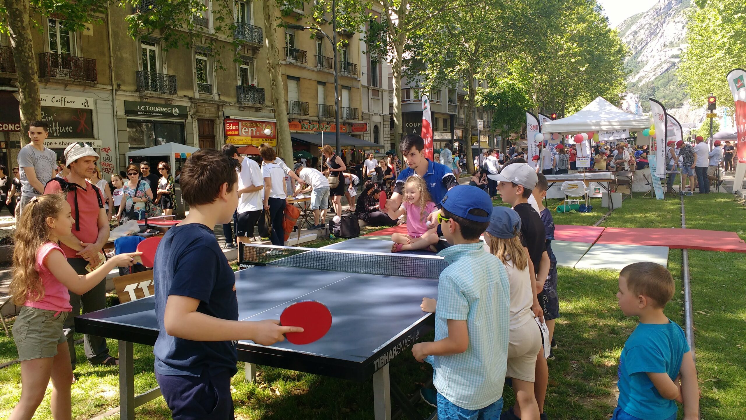 Démonstration sportive du Tennis de Table la Tronche Meylan Grenoble lors de la Fête des Sports 2019