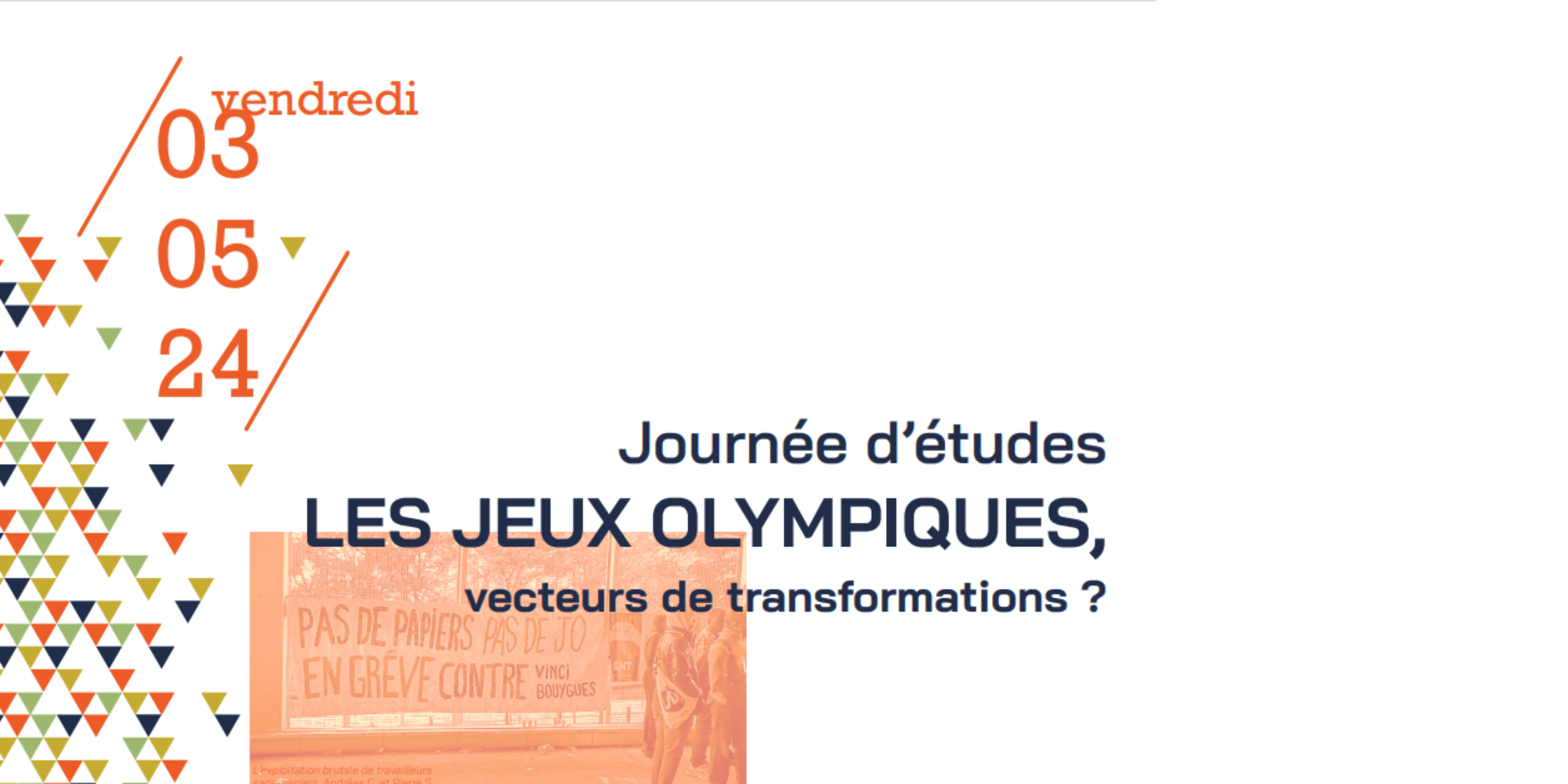 « Les Jeux Olympiques, vecteurs de transformations ? »
