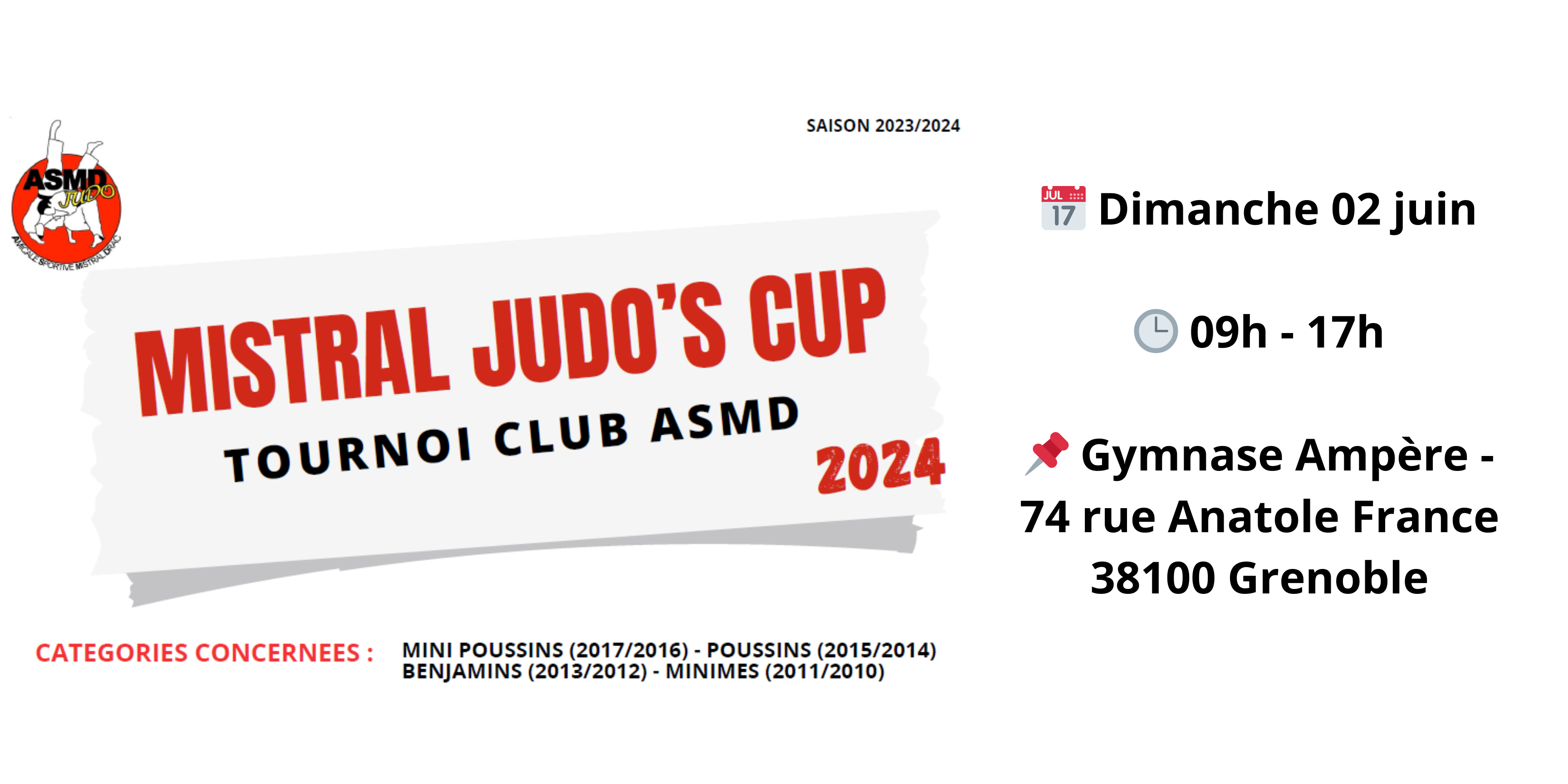 Présentation du tournoi annuel de l'ASMD Judo, le Mistral Judo's Cup