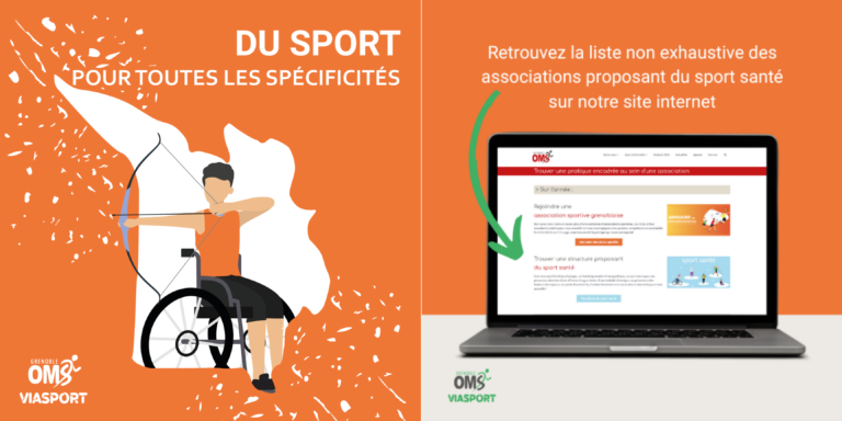 Liste non exhaustive des associations proposant du sport santé dans l'annuaire de l'OMS de Grenoble proposée lors de ViaSport