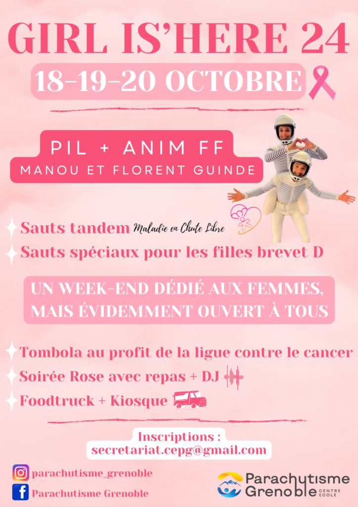 Girl Is Here du 18 au 20 octobre 2024 pour octobre rose