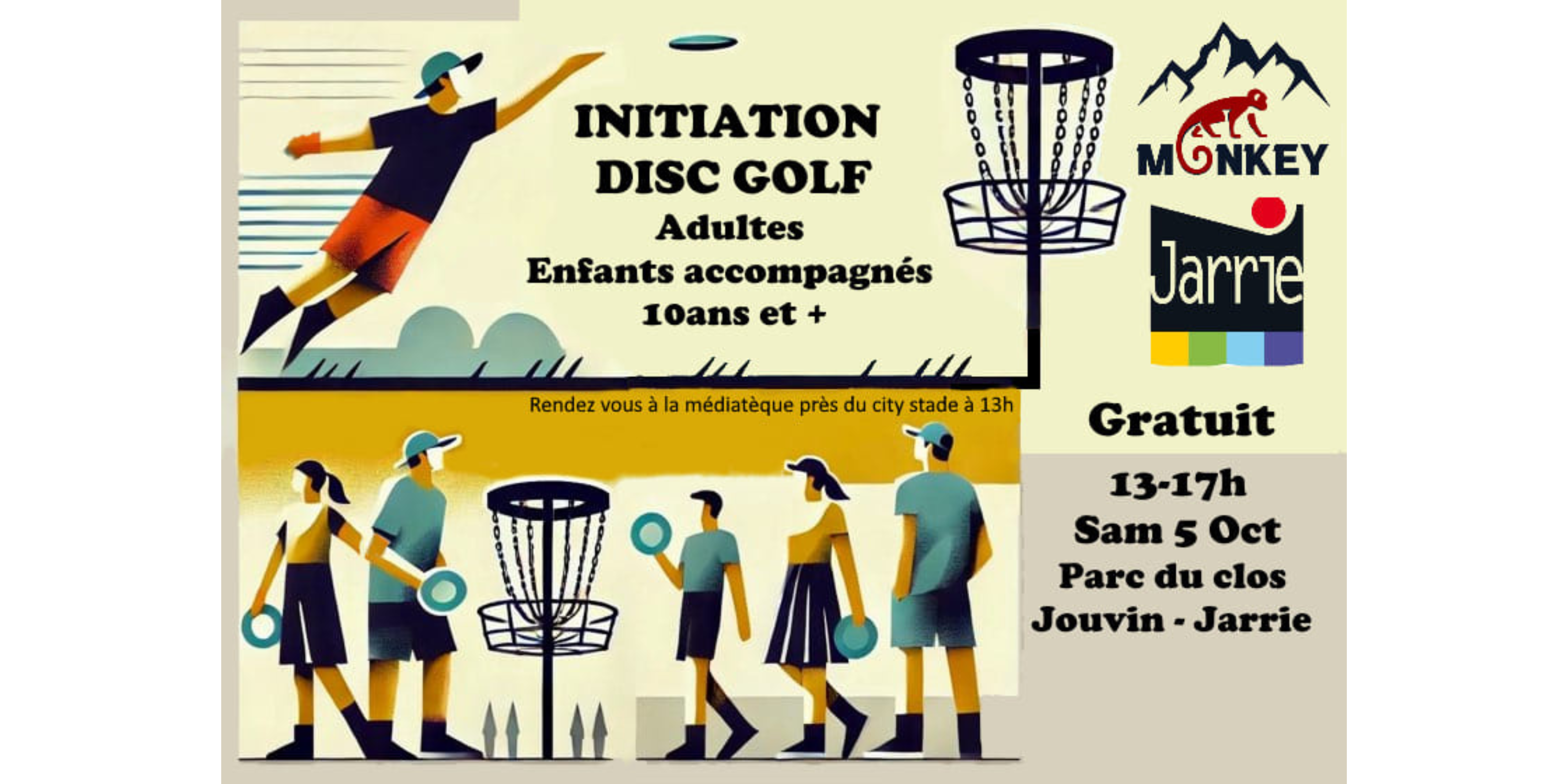 Initiation gratuite de Disc Golf le 5 octobre 2024