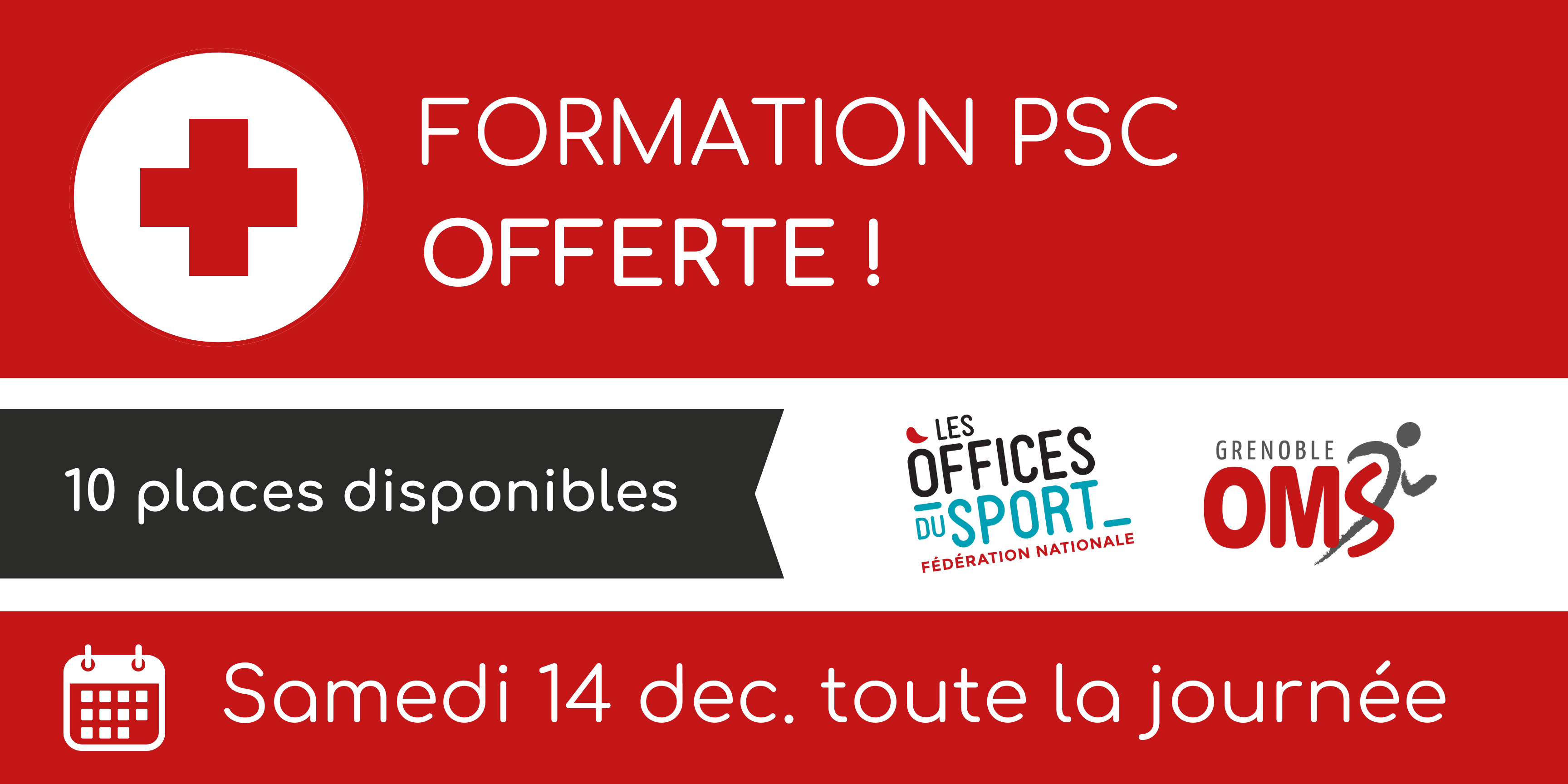 L’OMS offre une formation PSC à ses associations adhérentes !