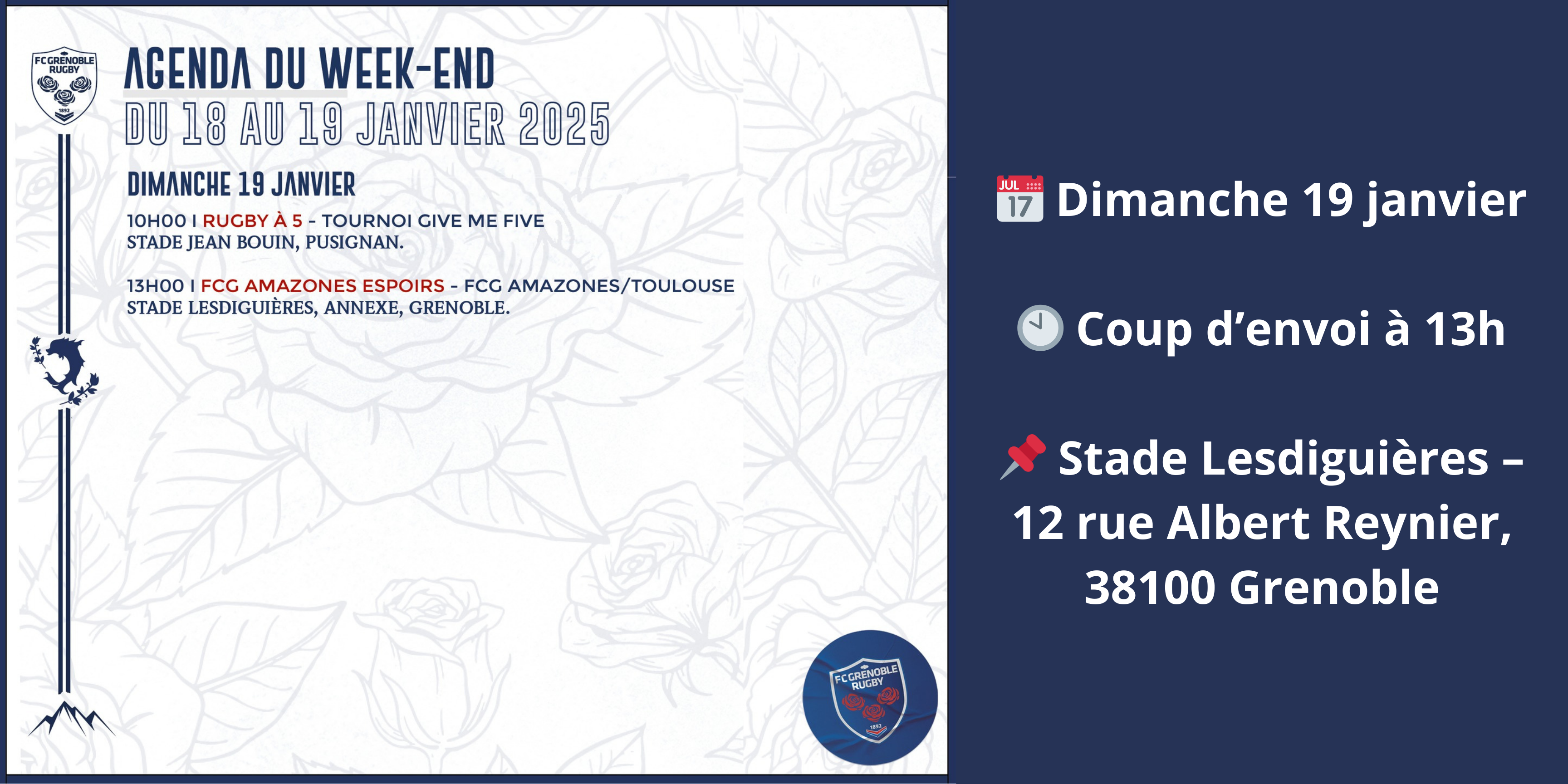 Championnat Espoirs féminin de rugby du 19 janvier 2025