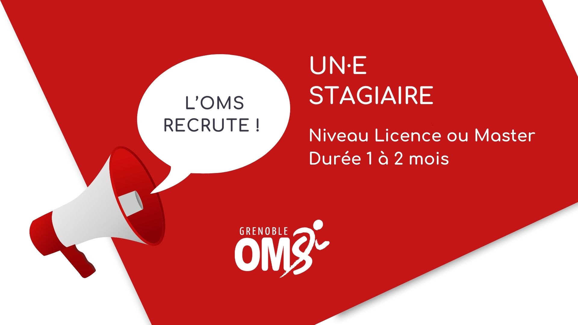 L’OMS recrute un.e Stagiaire pour l’organisation de la Fête des Sports 2025