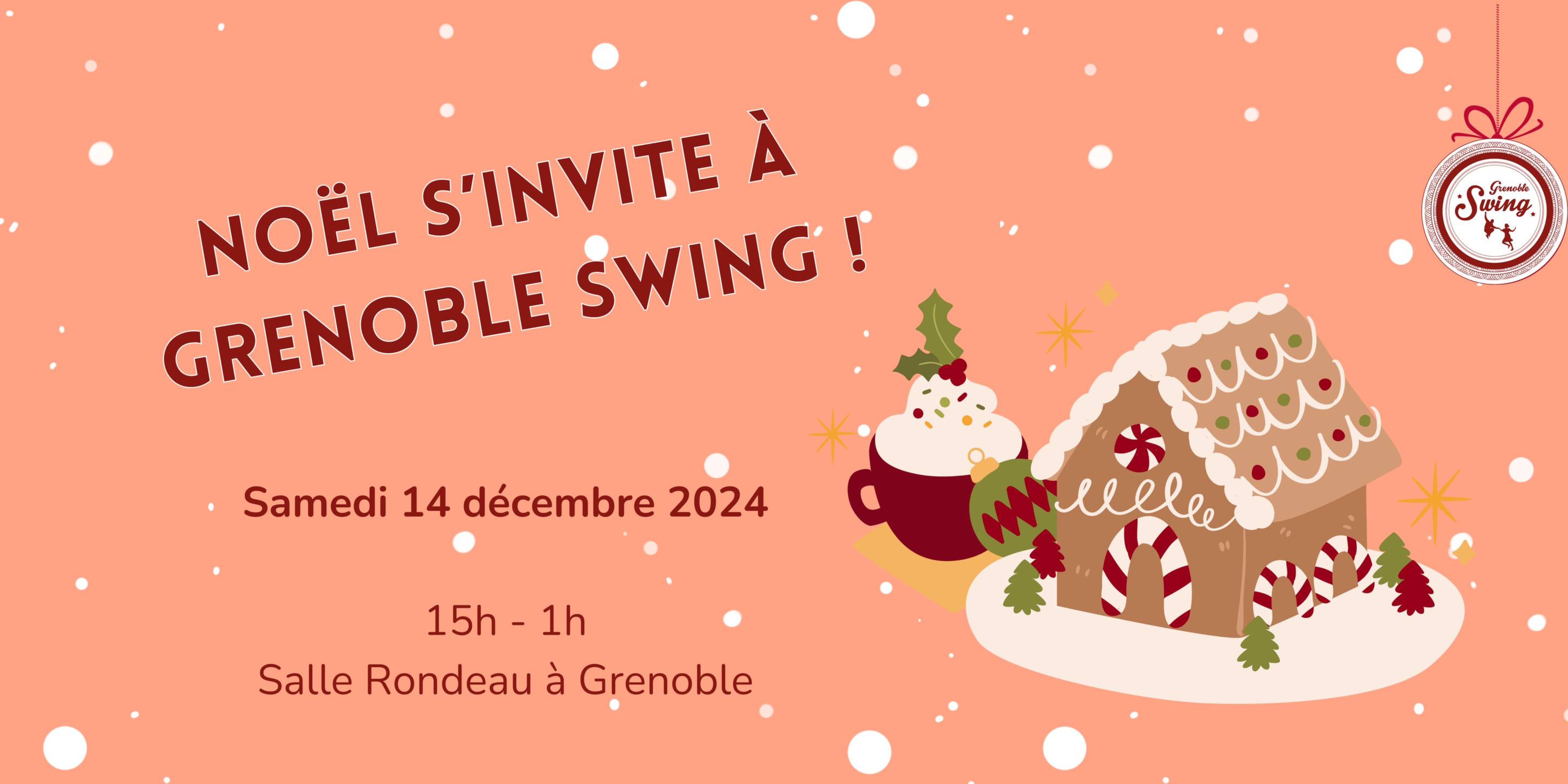 Fêtez Noël en dansant avec Grenoble Swing le samedi 14 décembre 2024