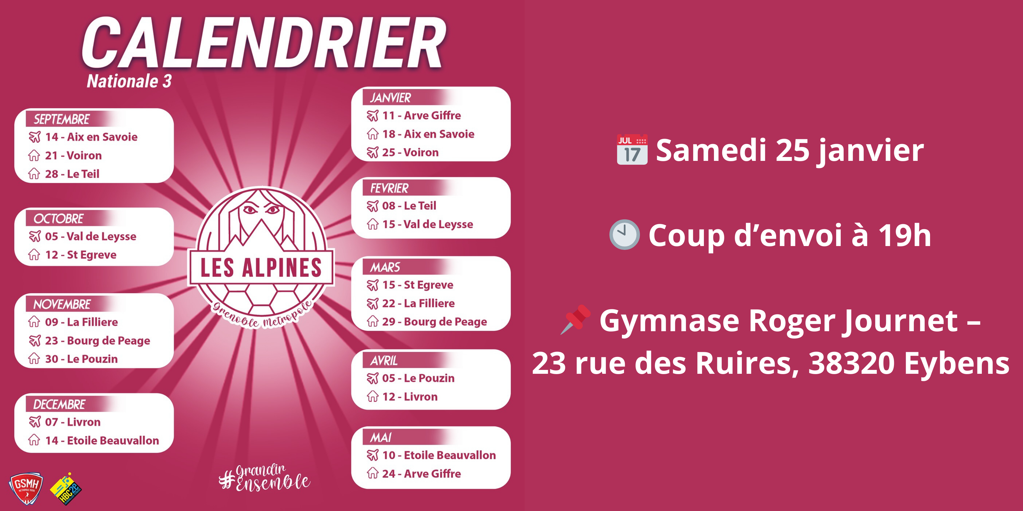 Championnat Prénationale féminin de Handball le 25 janvier 2025