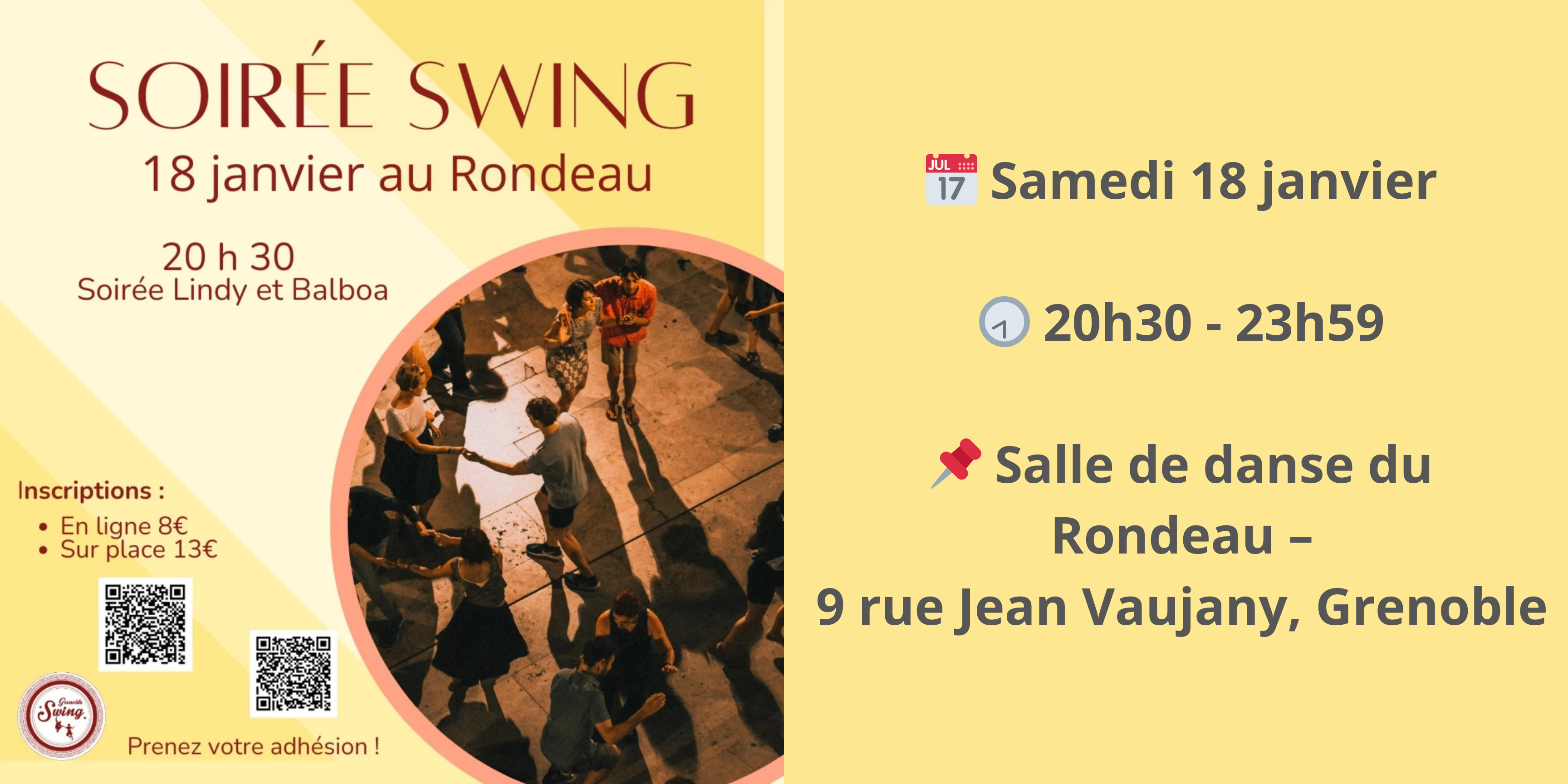 Soirée swing de nouvelle année le samedi 18 janvier 2025