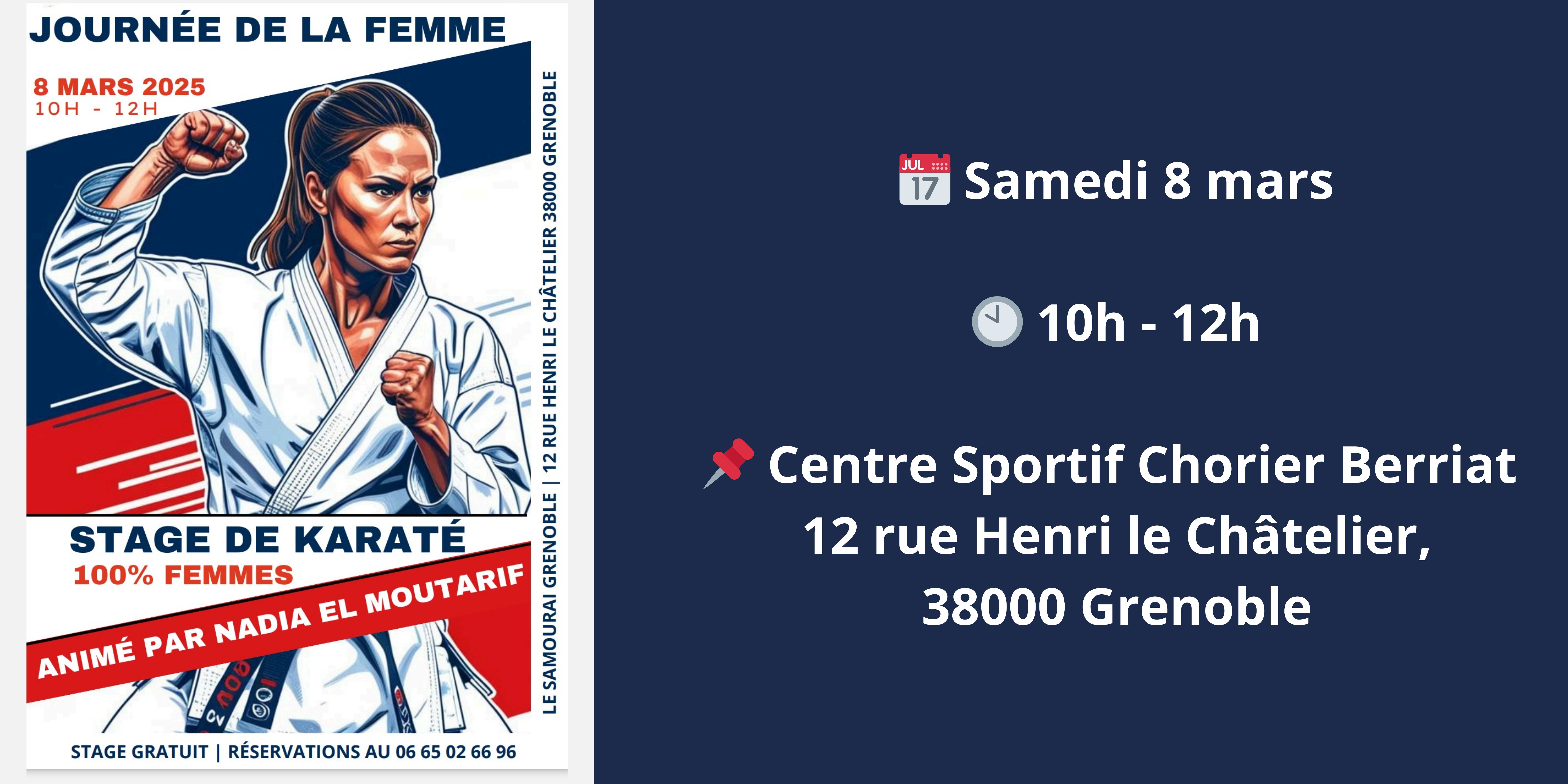 Stage karaté 100% féminin le 8 mars 2025