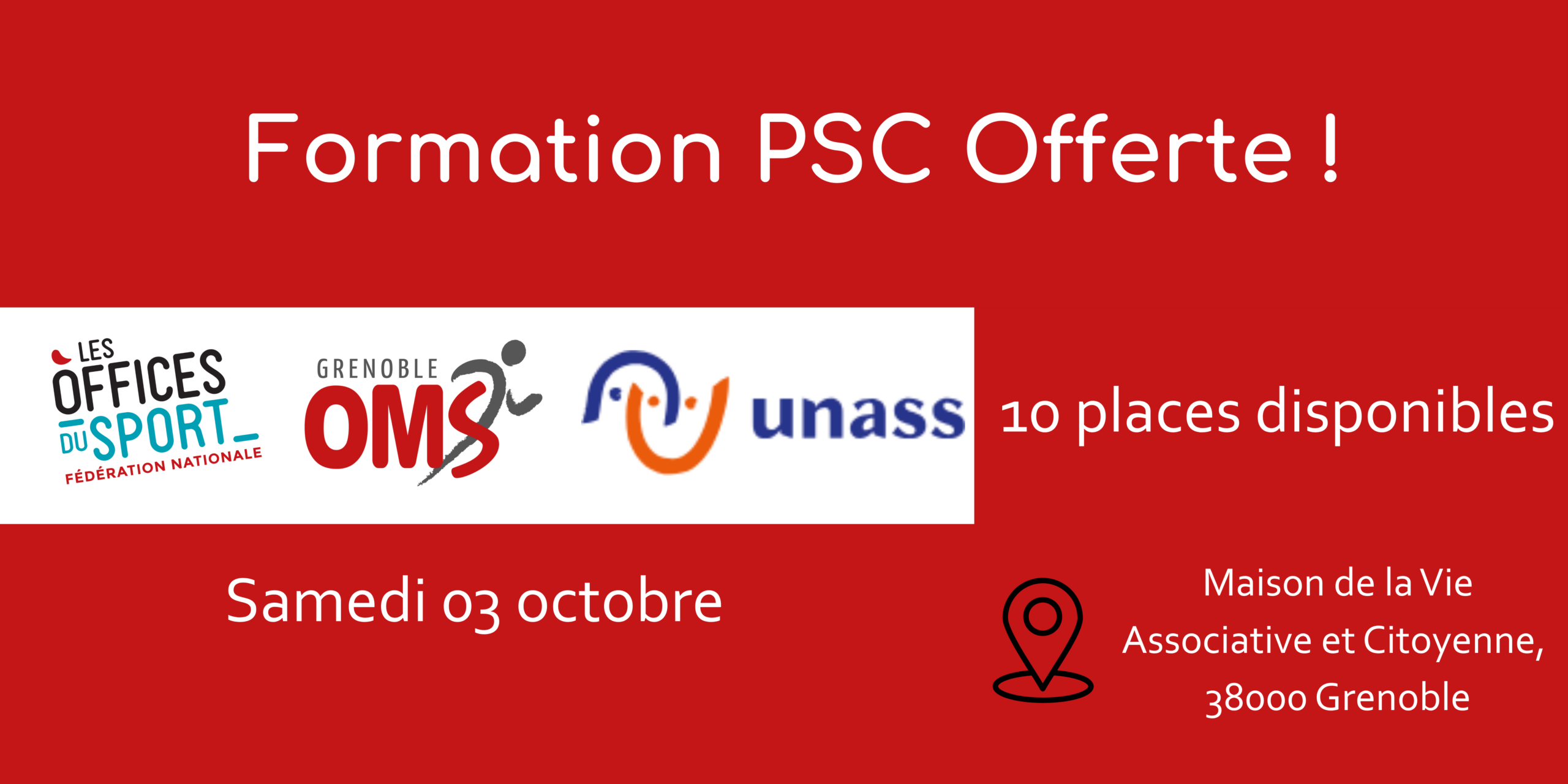 L’OMS offre une formation PSC à ses associations adhérentes !